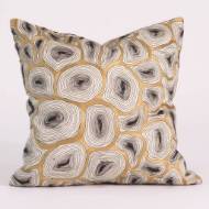 Picture of AGATE PILLOW-BLACK & GOLD